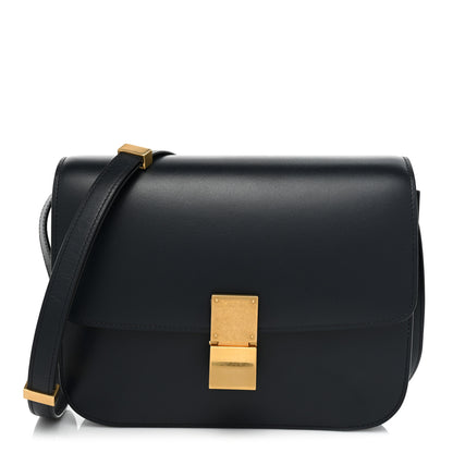 Celine Box Calfskin Medium Classic Box Flap Bag Navy 1 of 12