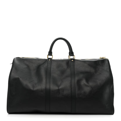 Louis Vuitton Epi Keepall 55 Black 1 of 14