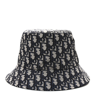 Christian Dior Oblique Reversible Teddy-D Brim Bucket Hat 57 Blue 5 of 13