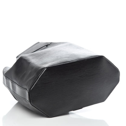 Louis Vuitton Epi Sac a Dos Drawstring Bag Black 4 of 14