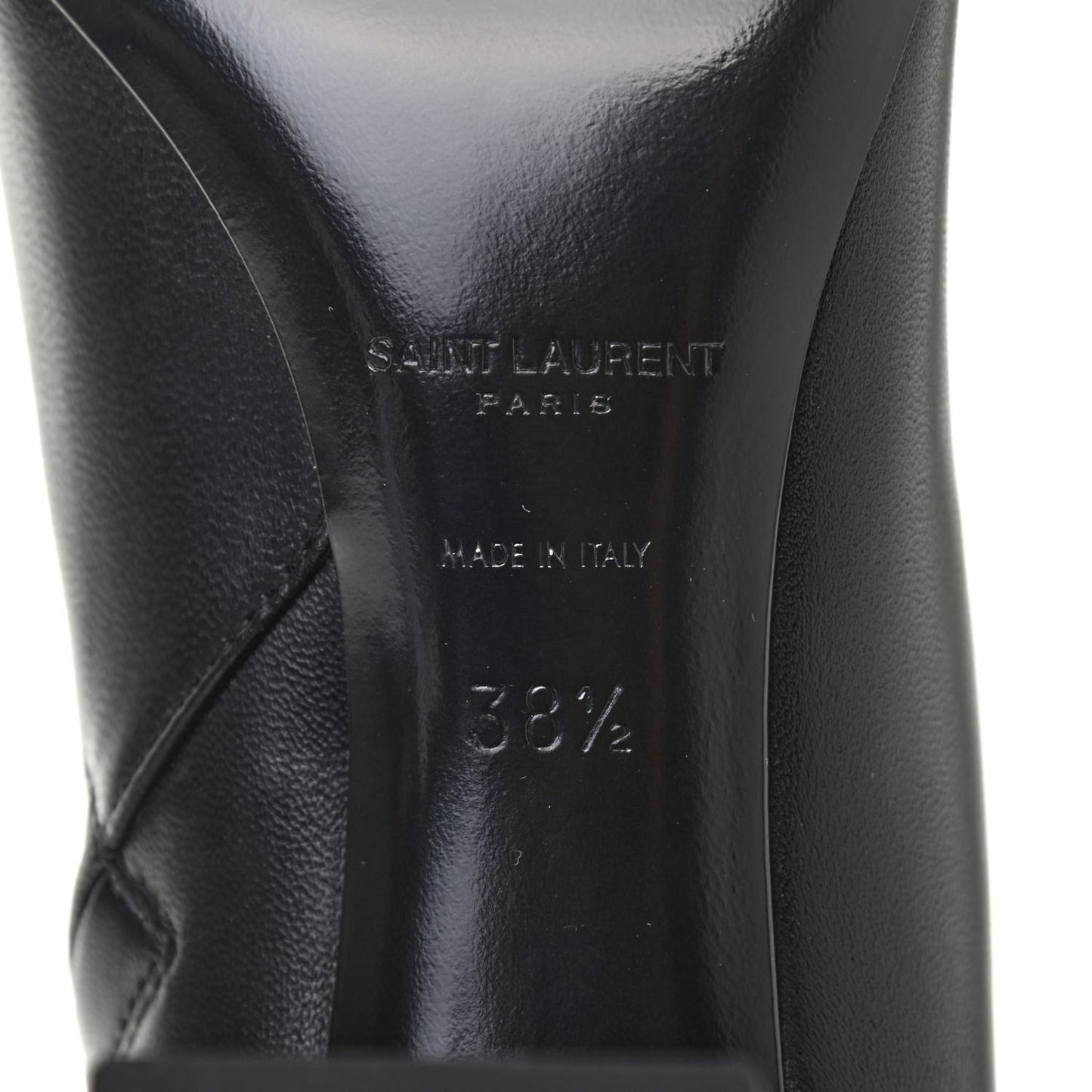 Nappa Vendome Loulou Ankle Zip Boot 38.5 Black