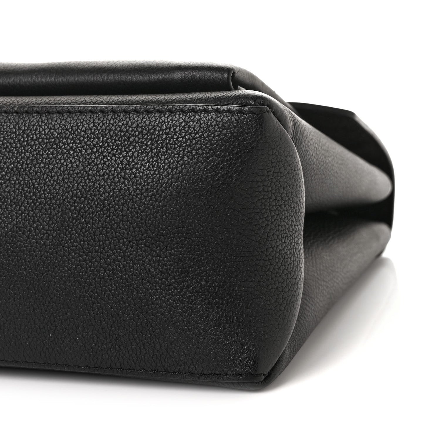 Soft Calfskin My Lockme Top Handle Black