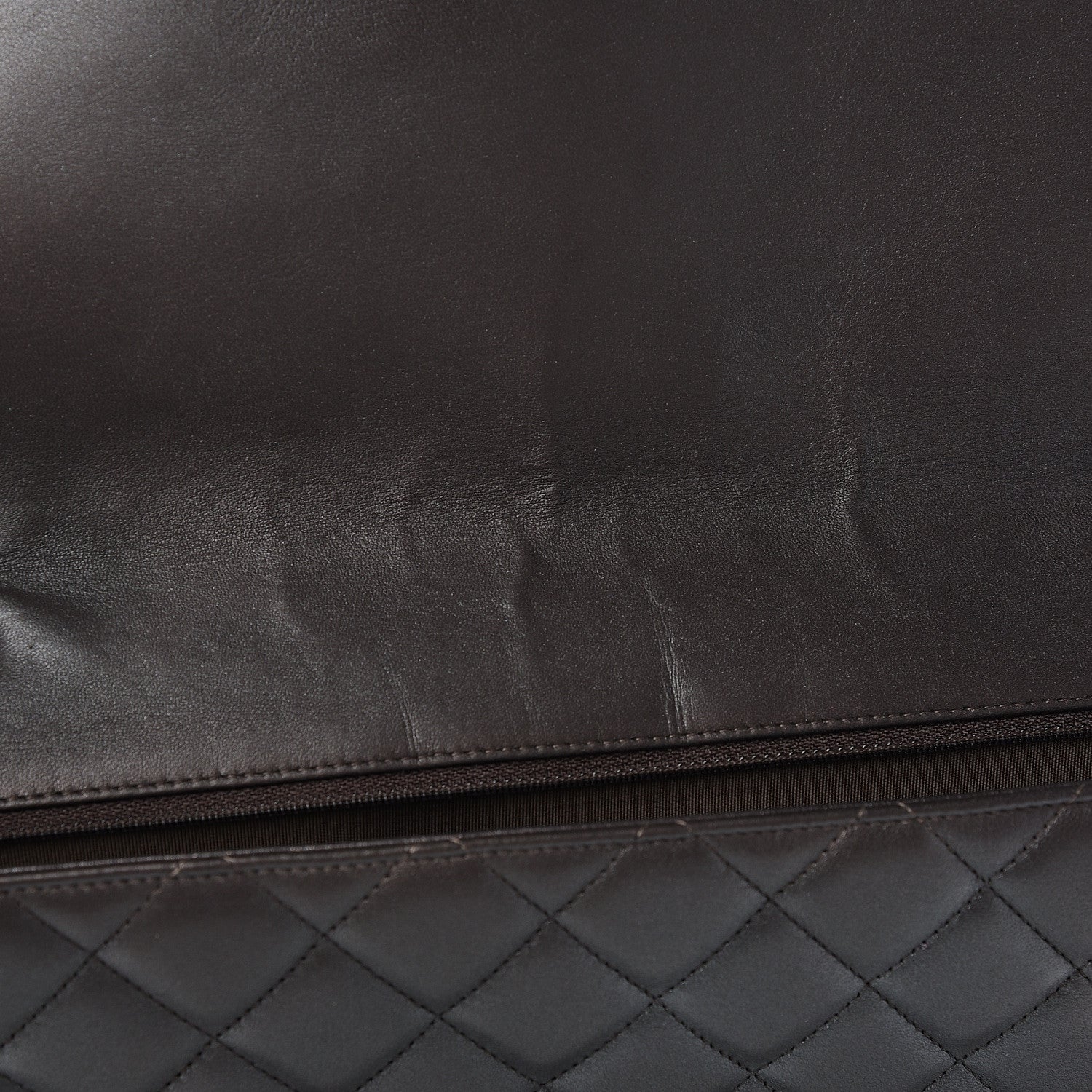 Chanel Metallic Lambskin Quilted Maxi Single Flap Grey 9 of 9