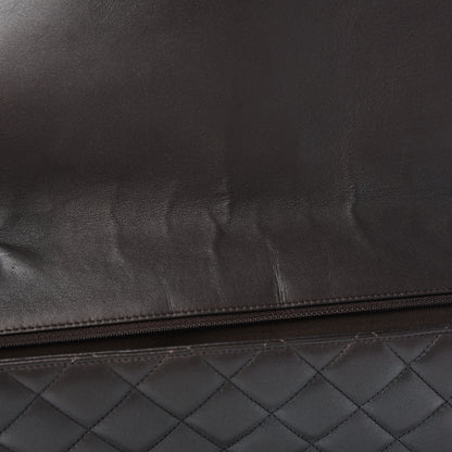 Chanel Metallic Lambskin Quilted Maxi Single Flap Grey 9 of 9