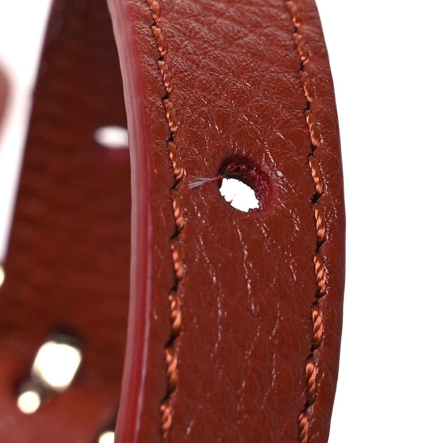 Grained Calfskin Small Arlene Hobo Bag Sepia Brown