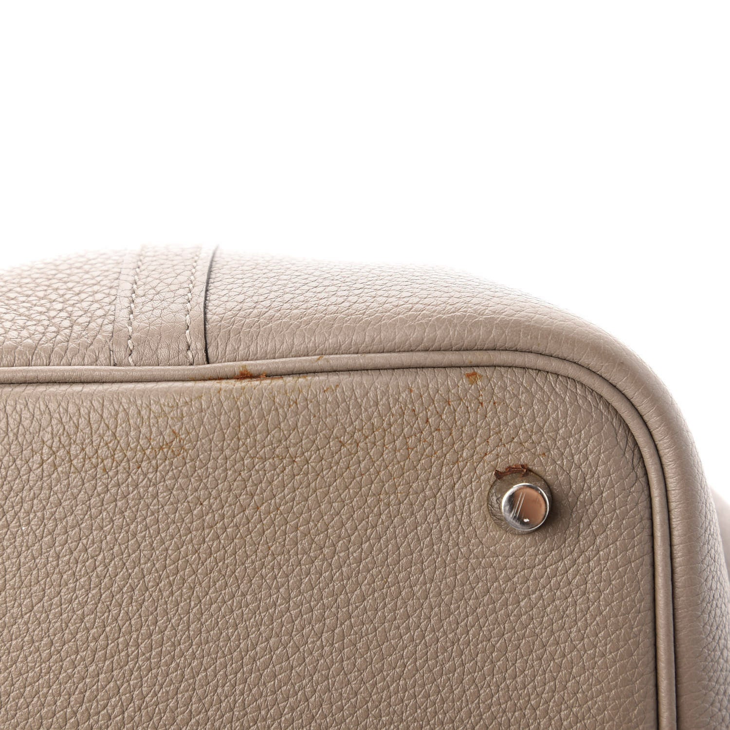 Hermes Taurillon Clemence Picotin Lock 22 MM Gris Asphalte 10 of 12