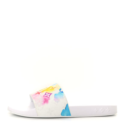 Louis Vuitton Monogram Watercolor Mens Waterfront Mules 9 Multicolor 1 of 8