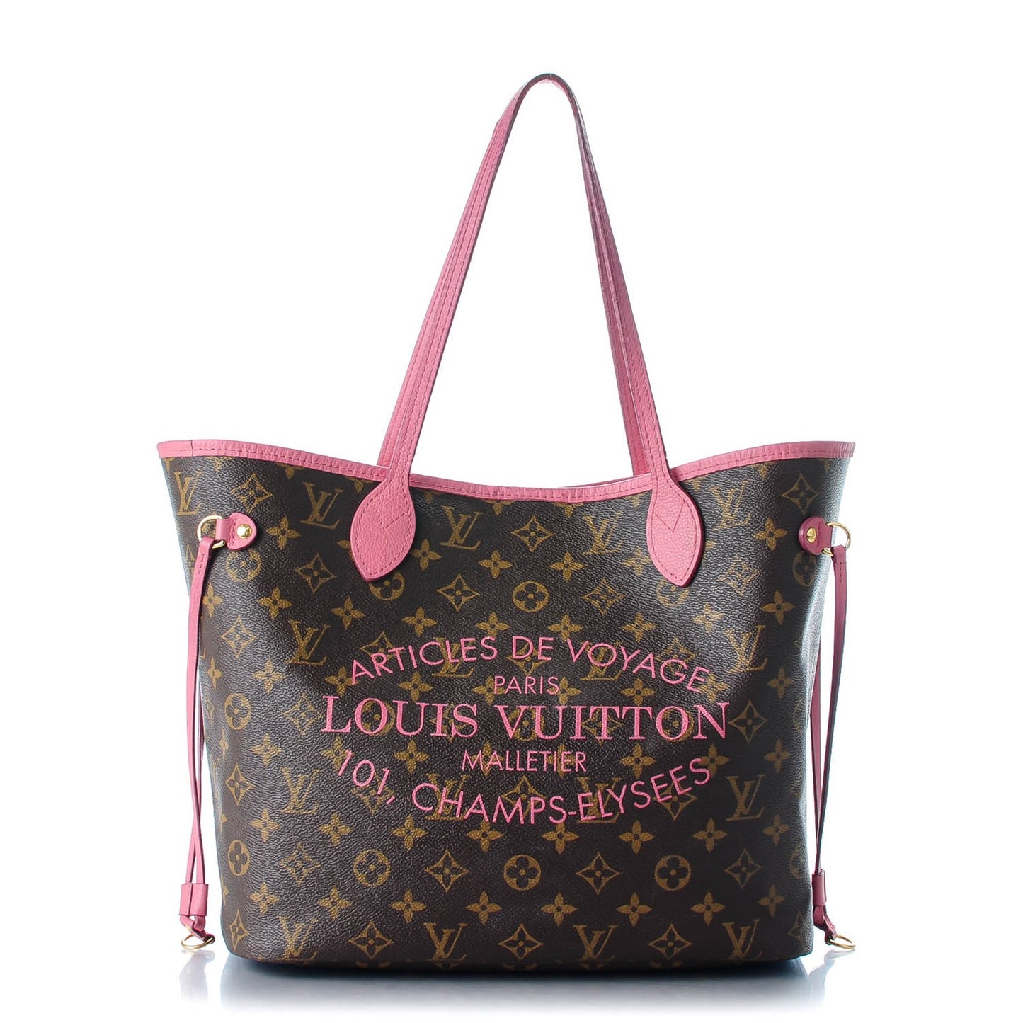 Monogram Articles de Voyage Ikat Neverfull MM Rose Velours