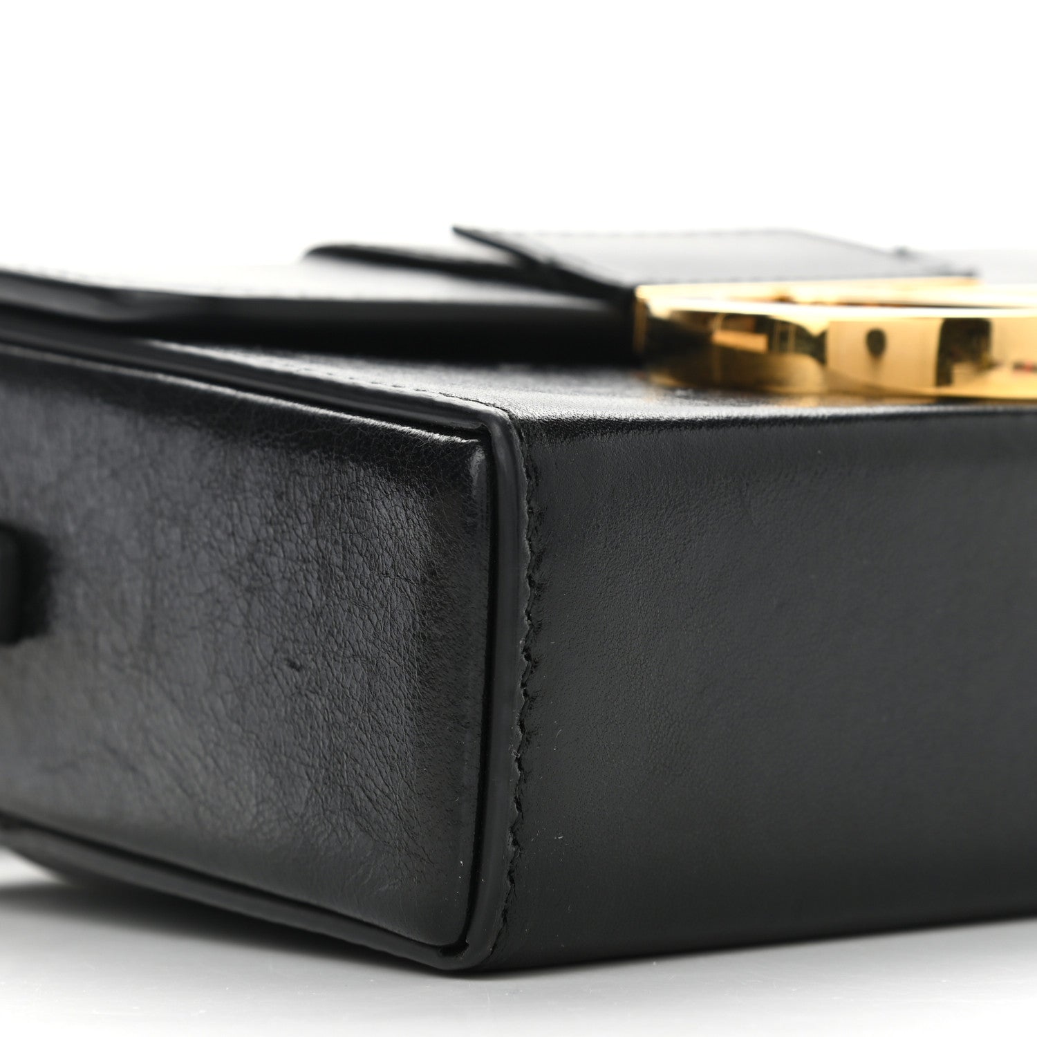 Christian Dior Crackled Lambskin 30 Montaigne Box Bag Black 8 of 13