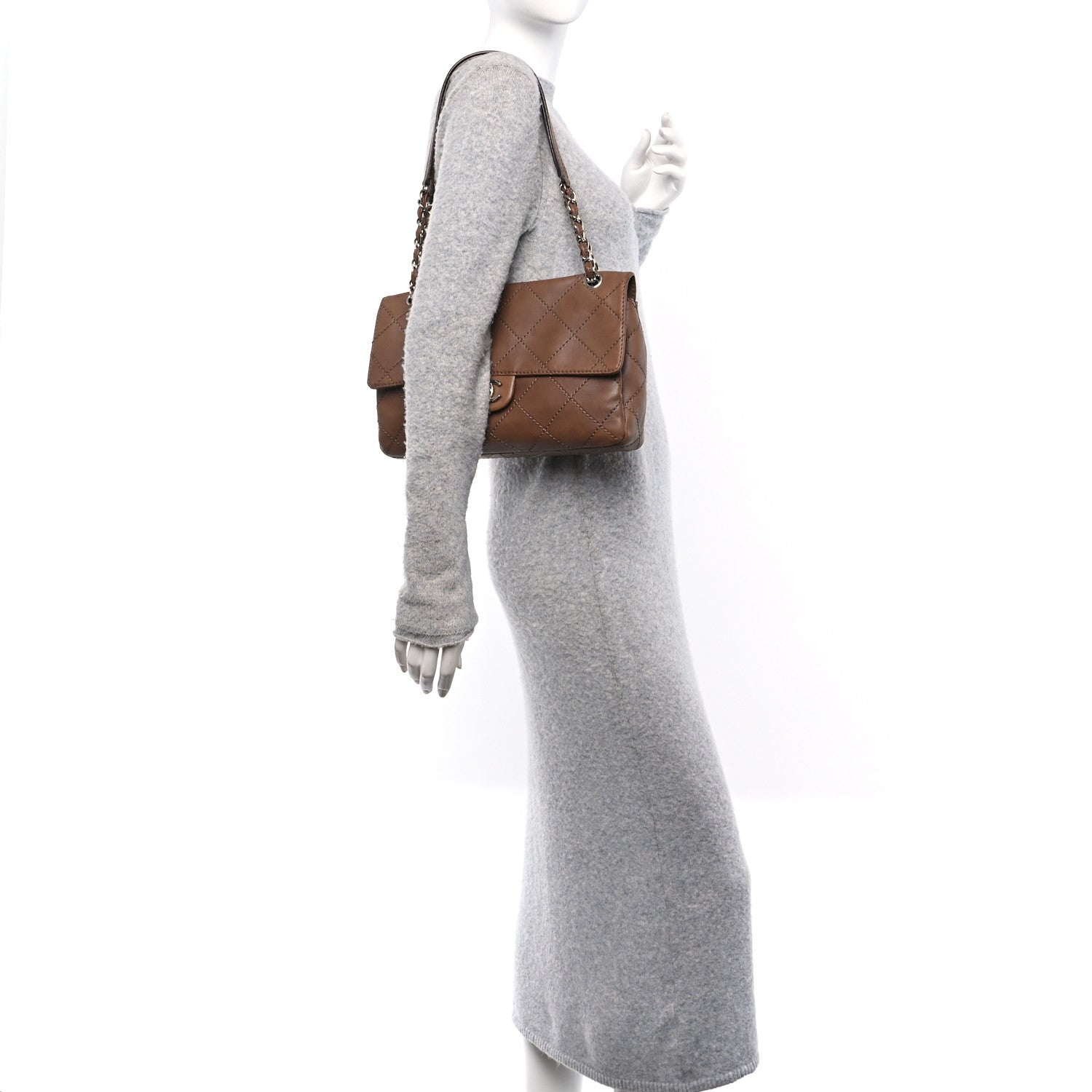 Chanel Lambskin Stitched Orient Express Flap Brown 2 of 10