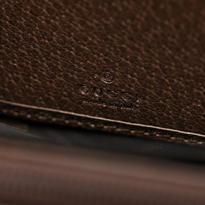 Gucci GG Supreme Monogram Web Ophidia Zip Around Wallet Brown 6 of 8
