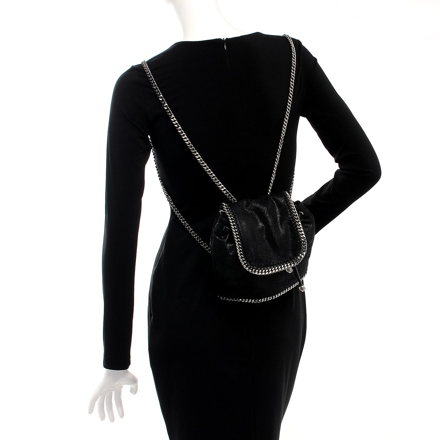 Shaggy Deer Mini Falabella Backpack Black
