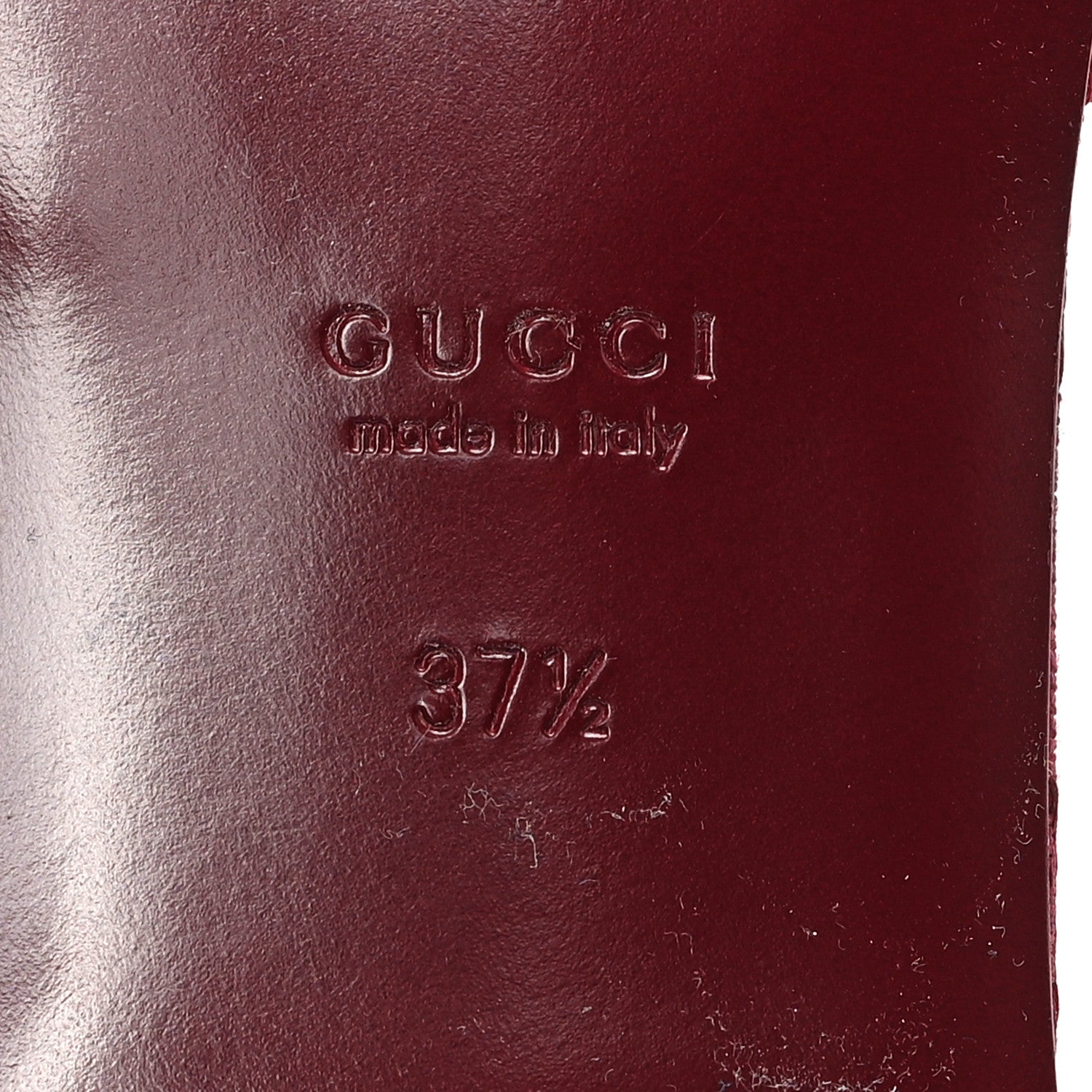 Gucci GG Canvas Interlocking G Cut Out Slide Sandals 37.5 Rosso Ancora 7 of 9