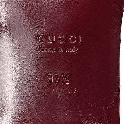 Gucci GG Canvas Interlocking G Cut Out Slide Sandals 37.5 Rosso Ancora 7 of 9