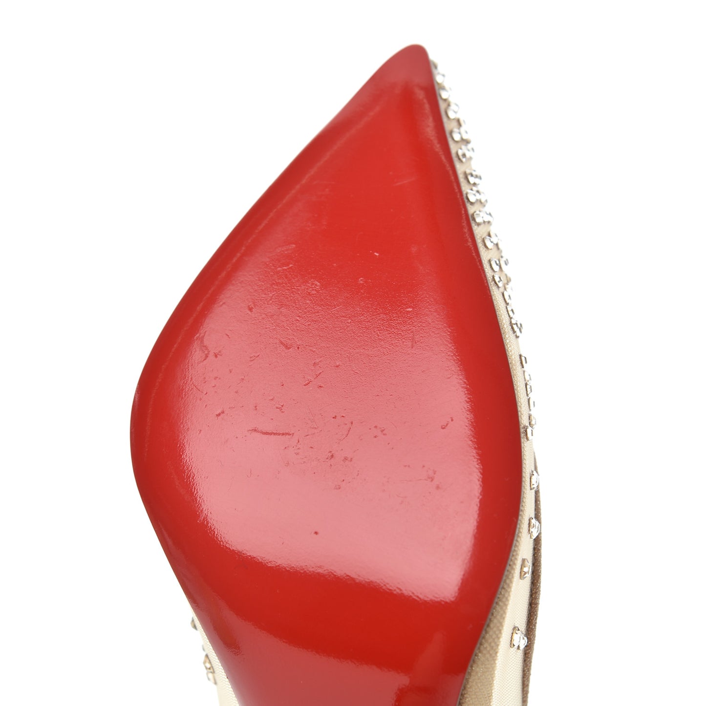 Suede Silk Crystal Strass Follies 100 Pumps 38 Light Silk