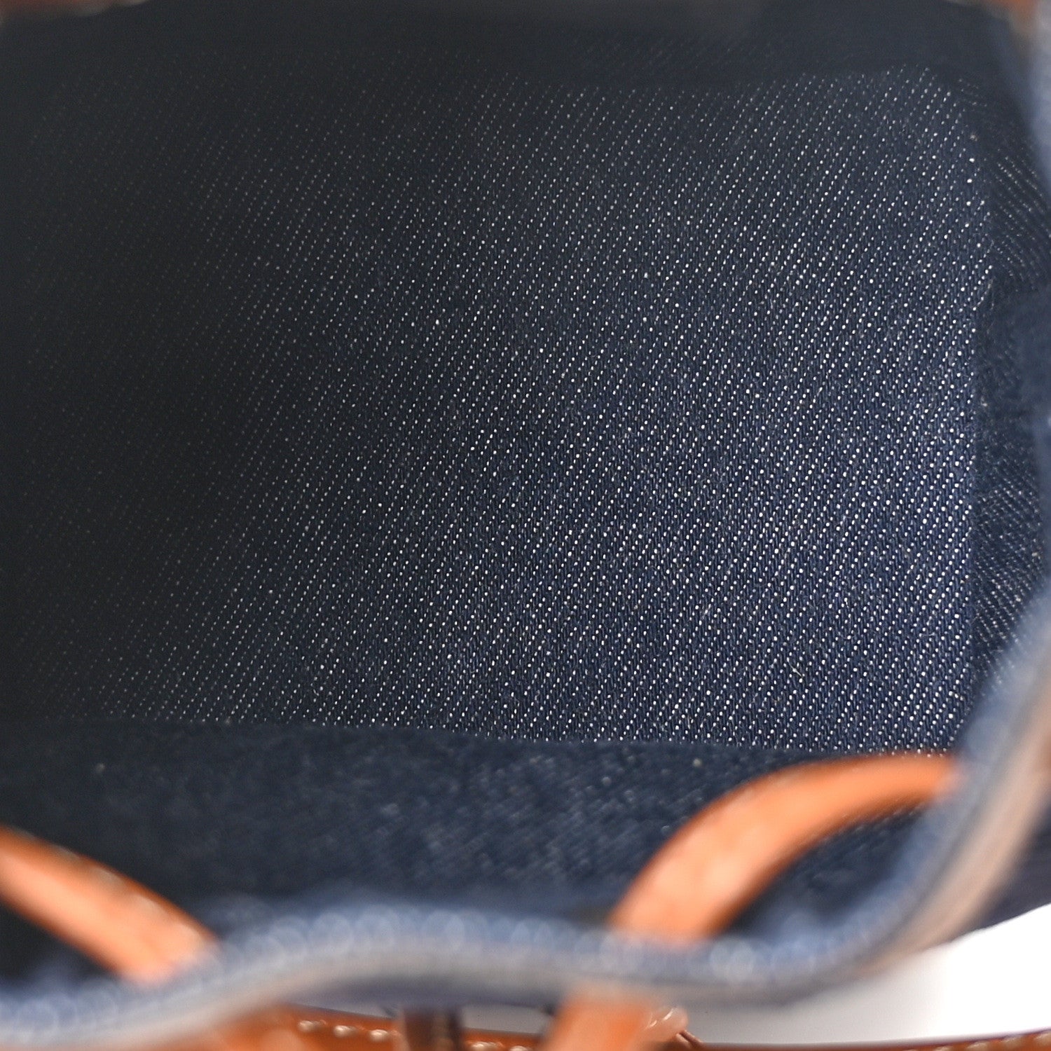 Fendi Denim Vitello King F is Fendi FF Embroidered Mini Mon Tresor Bucket Bag Blue Cuoio 5 of 10