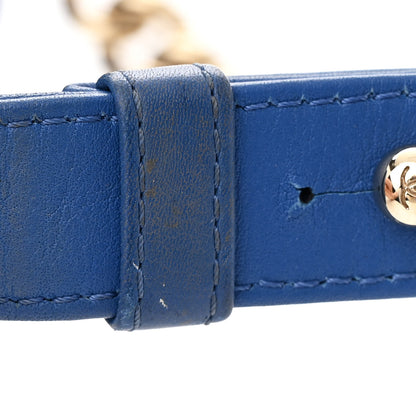 Chanel Lambskin Quilted Medium Boy Flap Blue 15 of 19