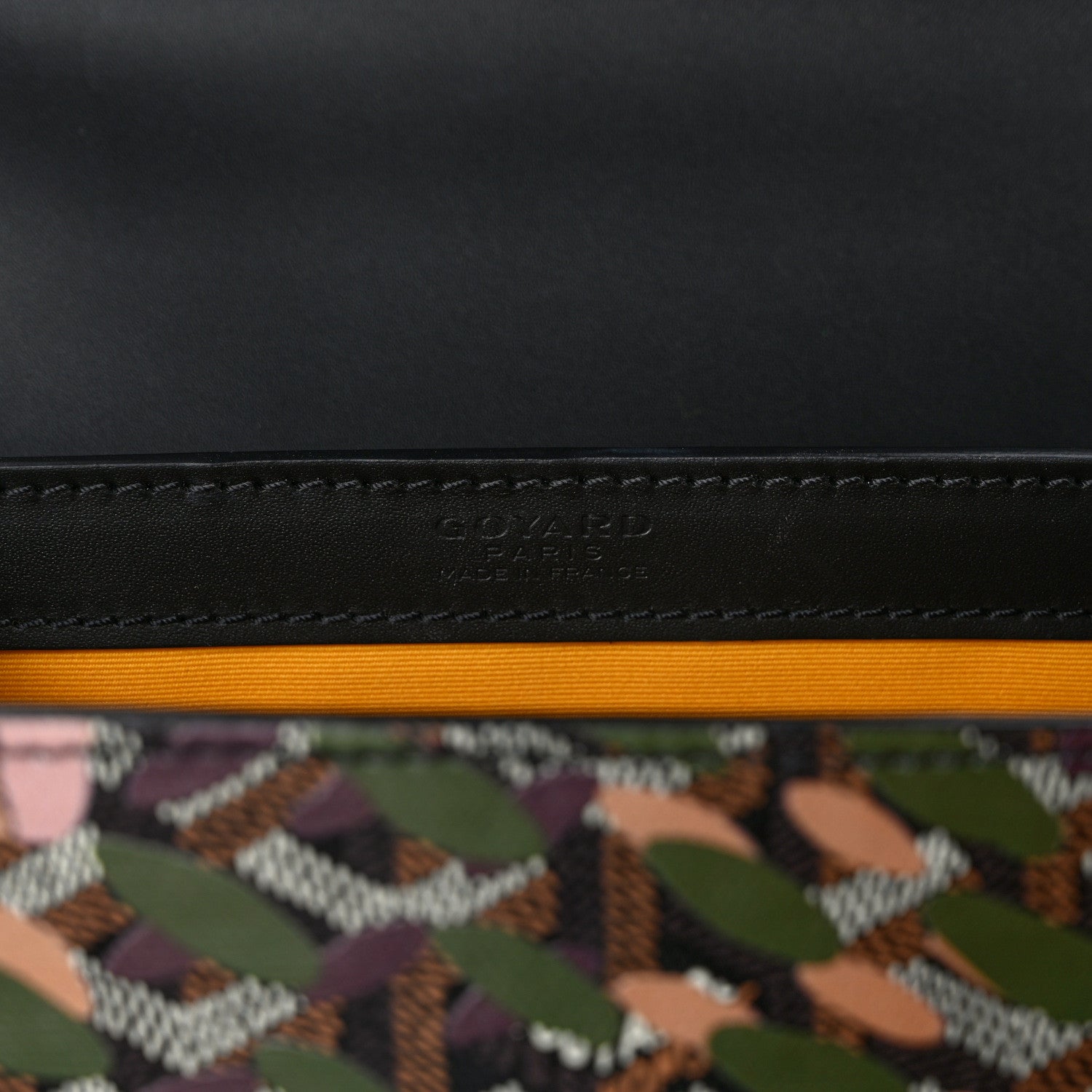 Goyard Goyardine Lettres Camouflage Saigon PM Black Pink Multicolor 6 of 9