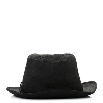 Hermes Silk Woven Dragons Funk Hat 59 Black 5 of 8