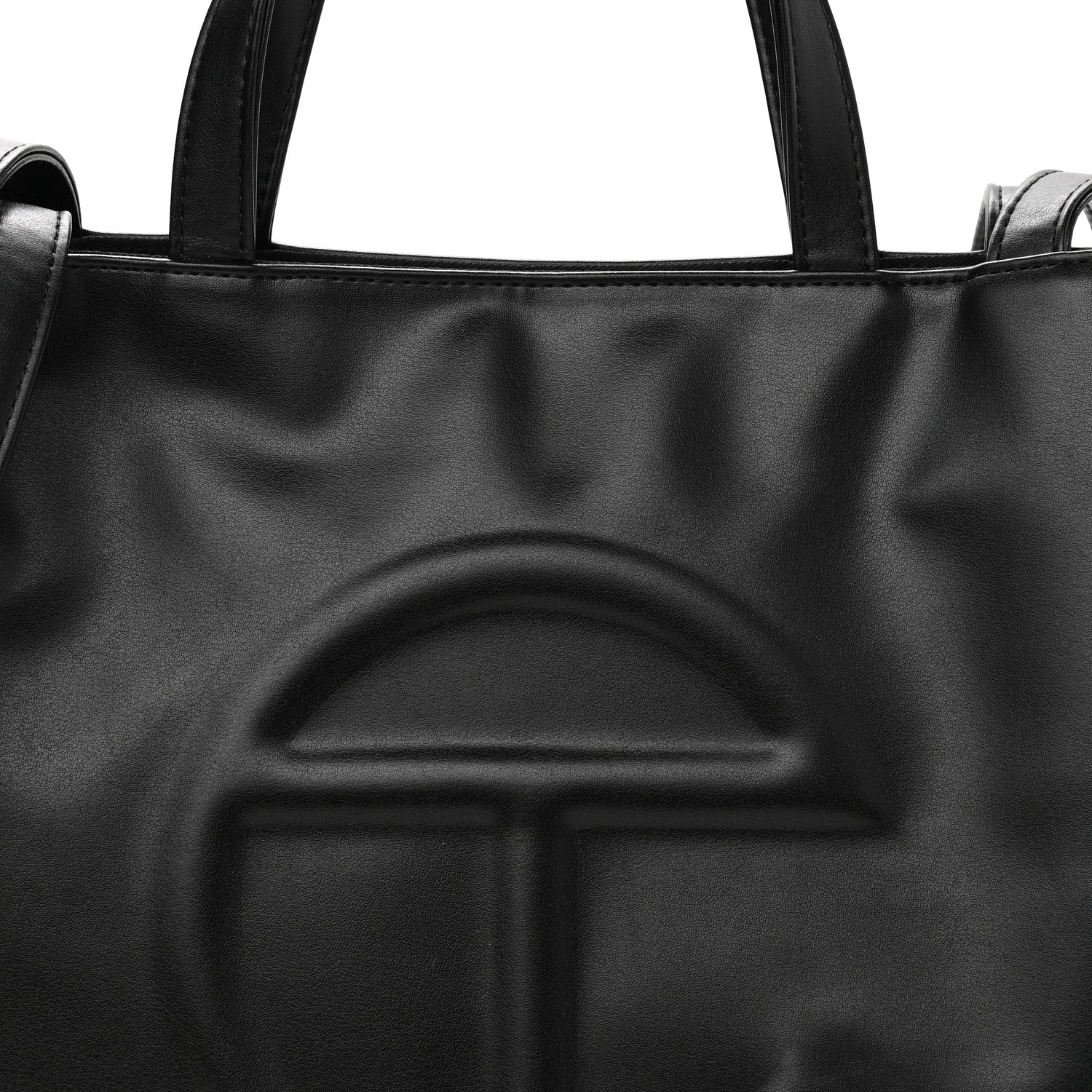 Telfar Vegan Leather Medium Shopping Bag Black 9 of 11