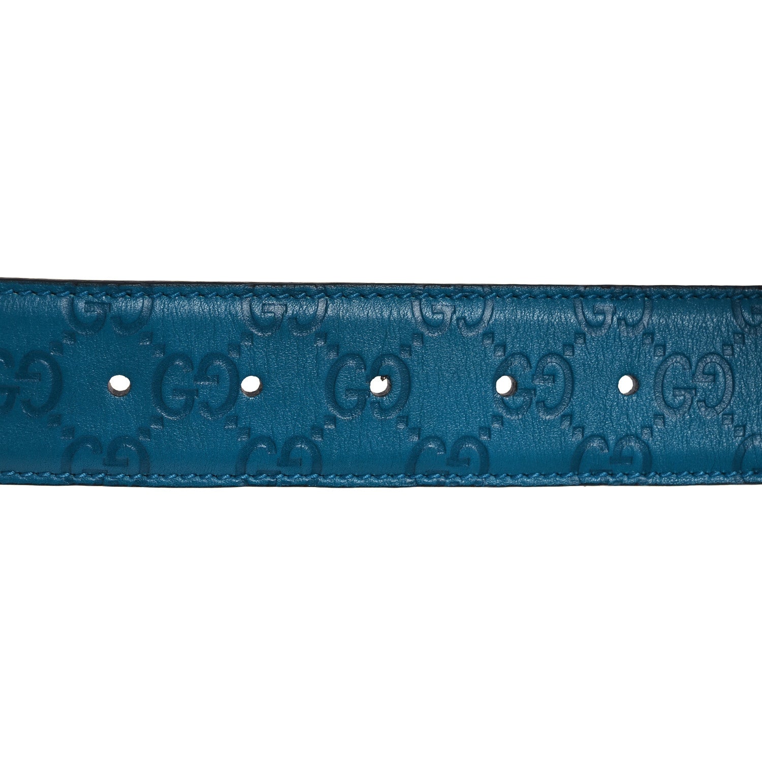 Gucci Guccissima Signature Interlocking G 40mm Belt 80 32 80 32 Deep Cobalt 3 of 8