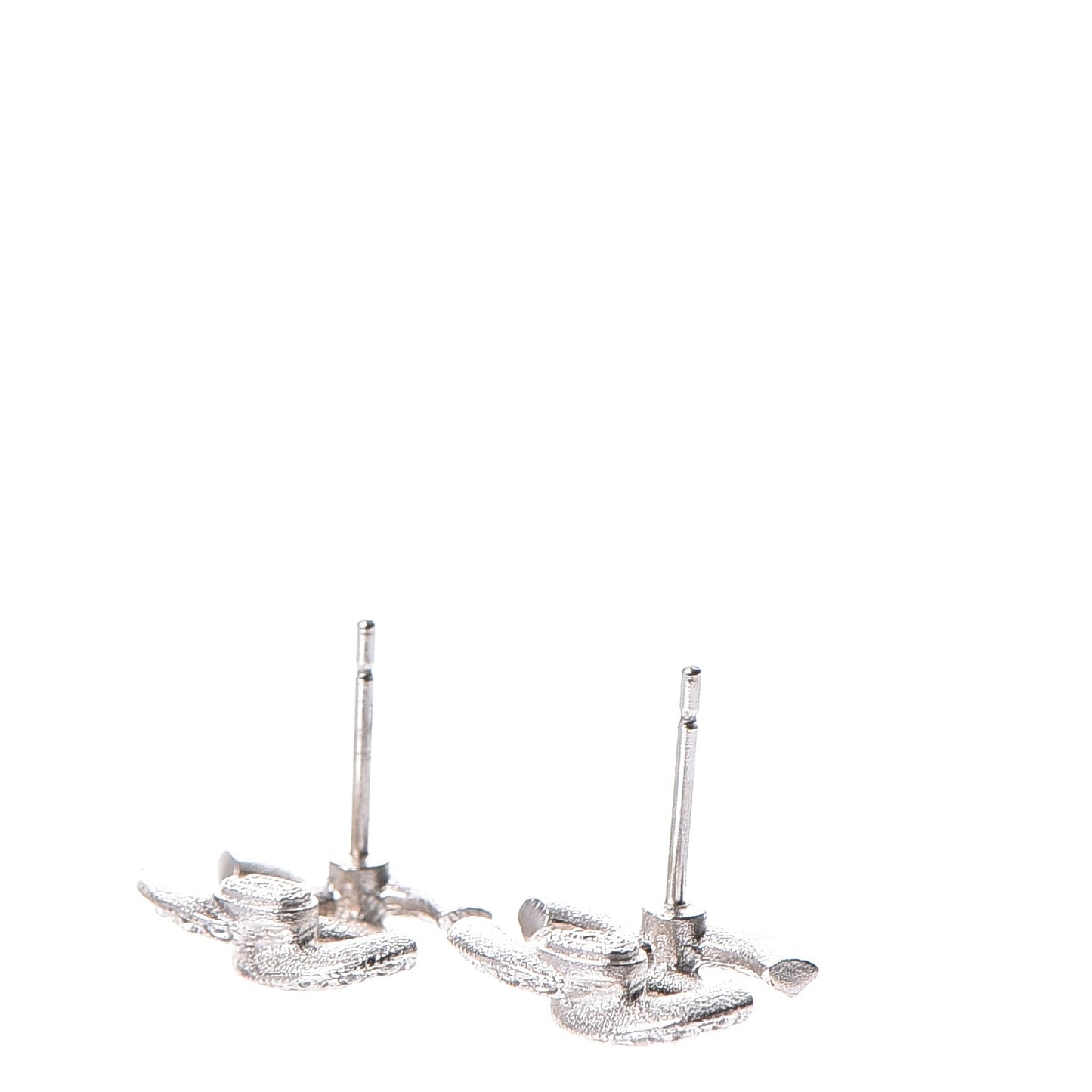 Crystal CC Earrings Silver