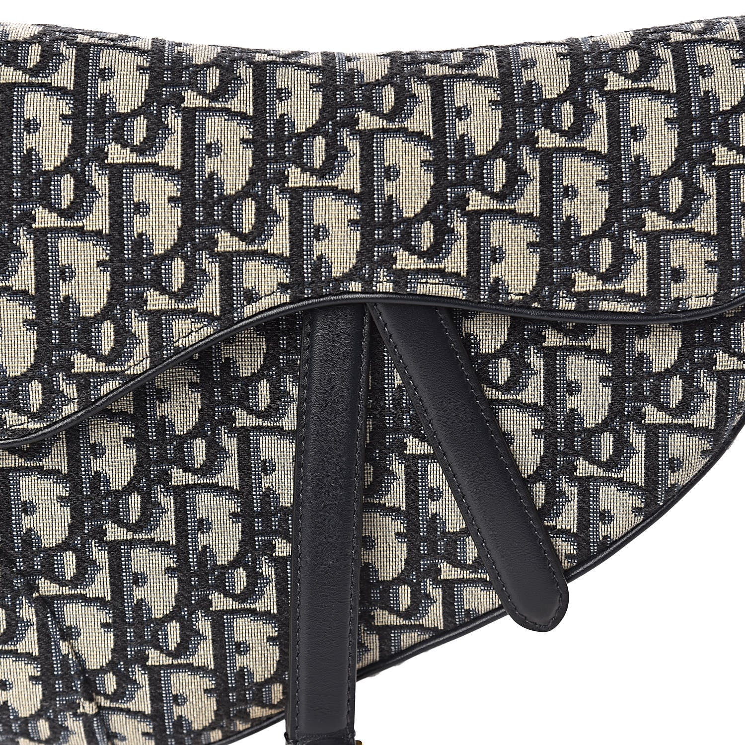 Christian Dior Oblique Saddle Bag Blue 9 of 10
