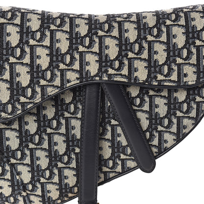 Christian Dior Oblique Saddle Bag Blue 9 of 10