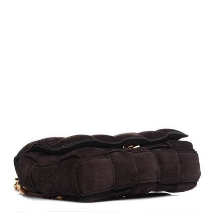Bottega Veneta Suede Maxi Intrecciato Padded Chain Cassette Crossbody Bag Fondant 4 of 12