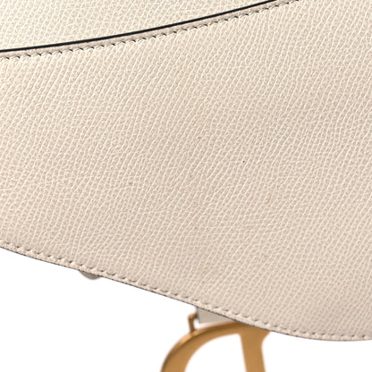Christian Dior Grained Calfskin Mini Saddle Bag White 13 of 14