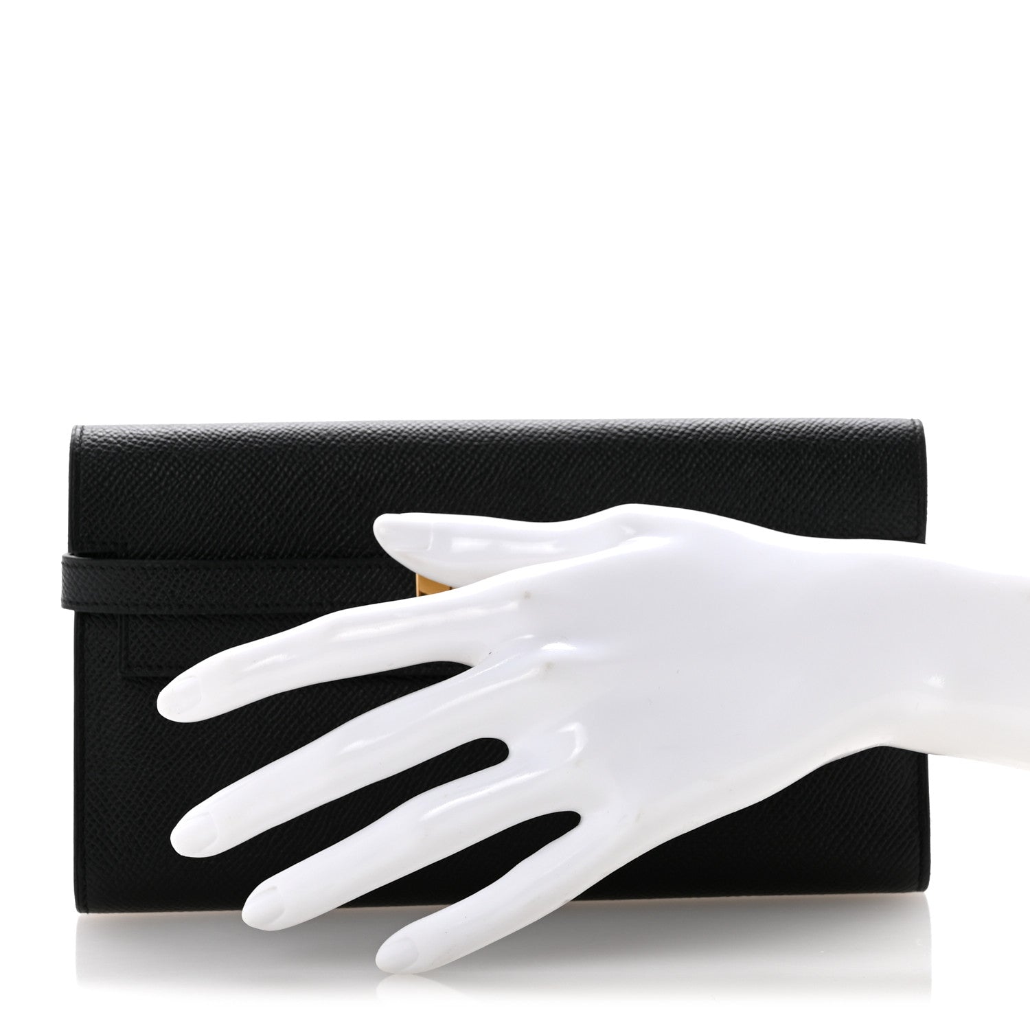 Hermes Epsom Kelly Longue Wallet Black 2 of 10