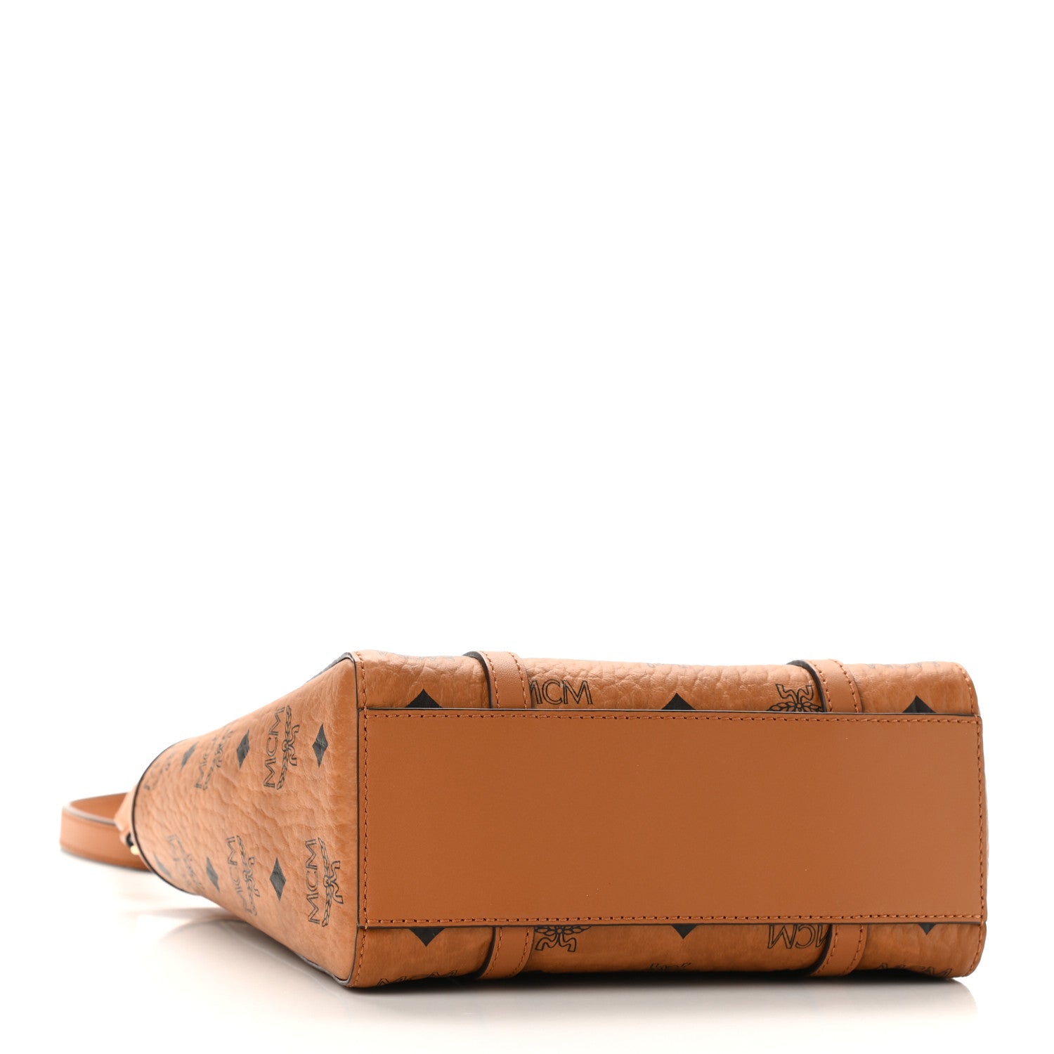 MCM Visetos Mini Aren Tote Cognac 4 of 9