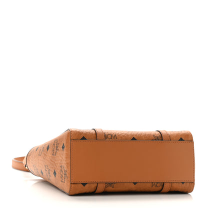 MCM Visetos Mini Aren Tote Cognac 4 of 9