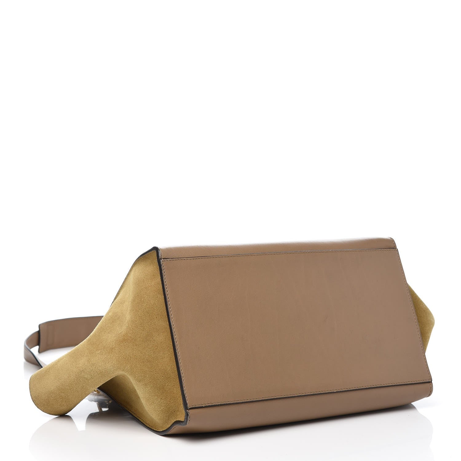 Celine Calfskin Suede Tri-color Small Trapeze 5 of 10
