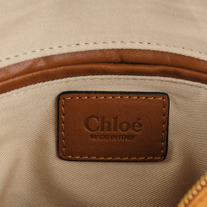 Chloe Suede Calfskin Braided Medium Marcie Satchel Caramel 6 of 8
