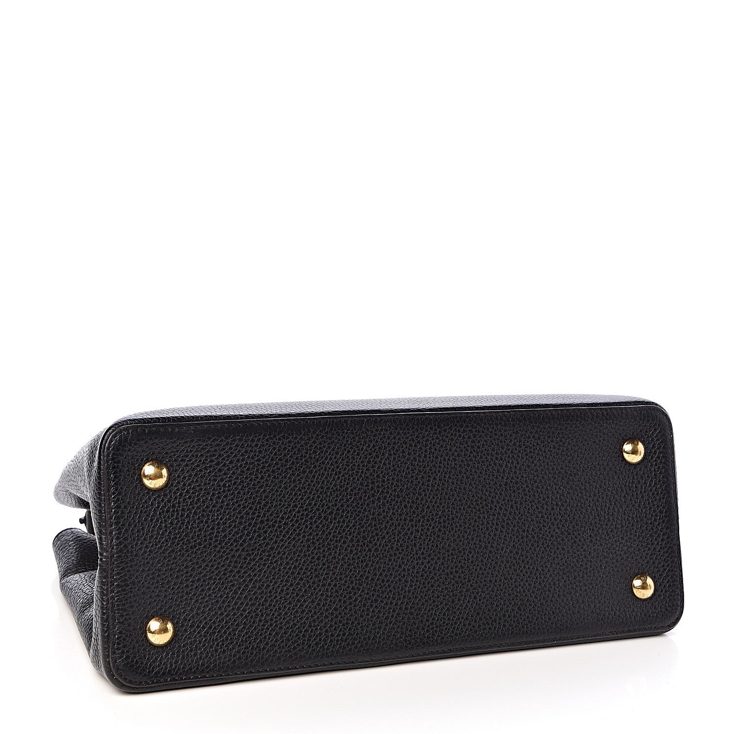 Louis Vuitton Taurillon Capucines MM Black 4 of 9