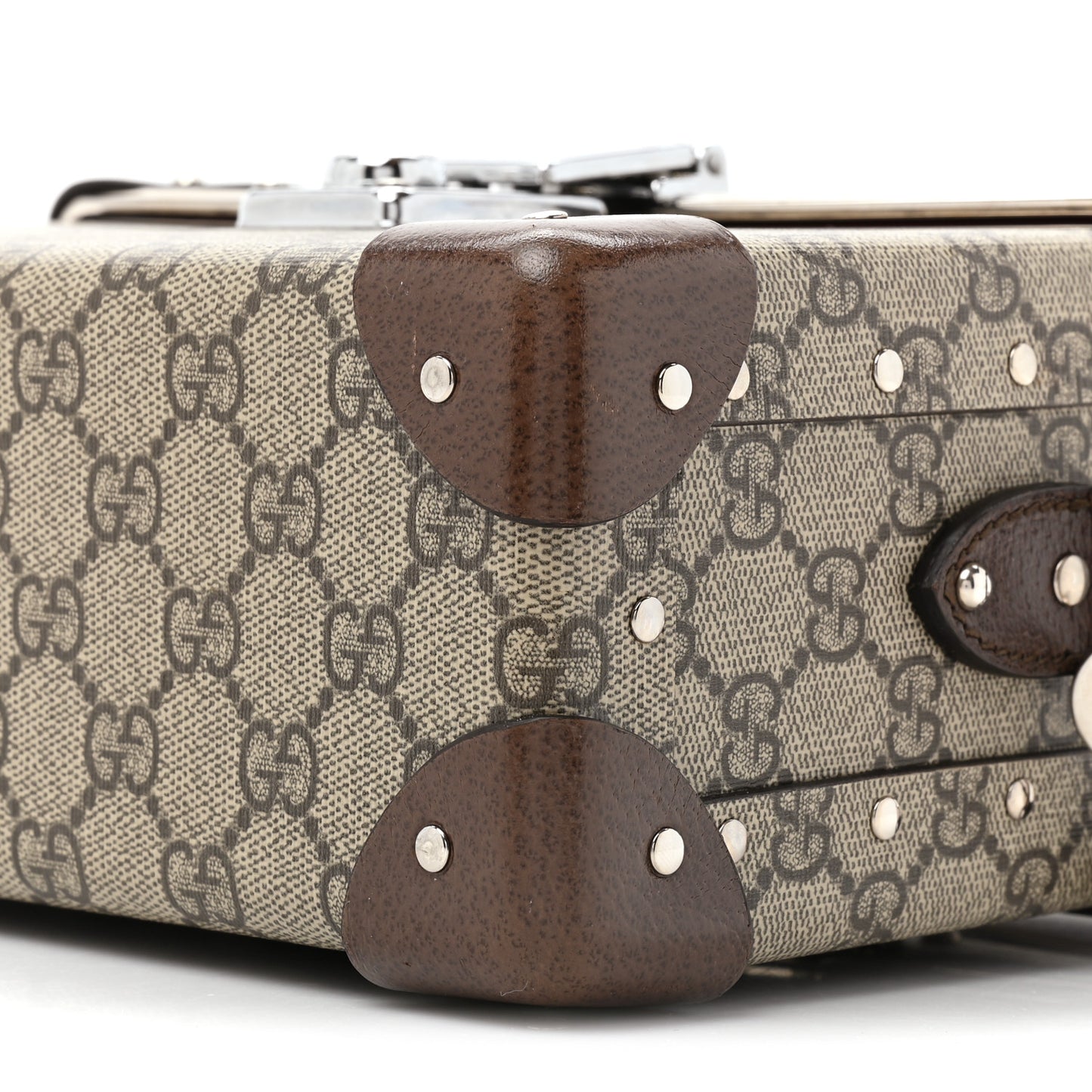 GG Supreme Monogram Globe-Trotter Beauty Case Brown