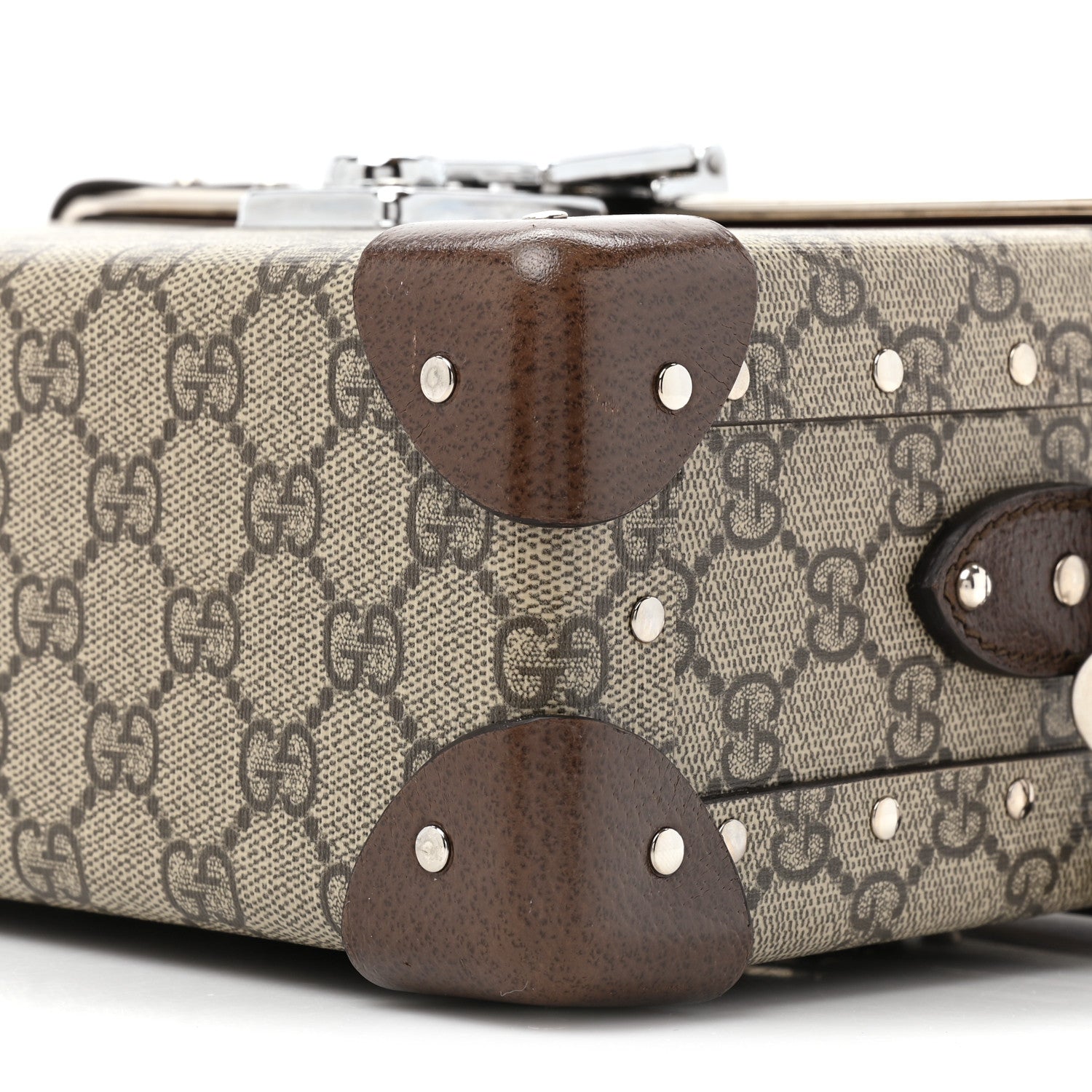 Gucci GG Supreme Monogram Globe-Trotter Beauty Case Brown 8 of 17