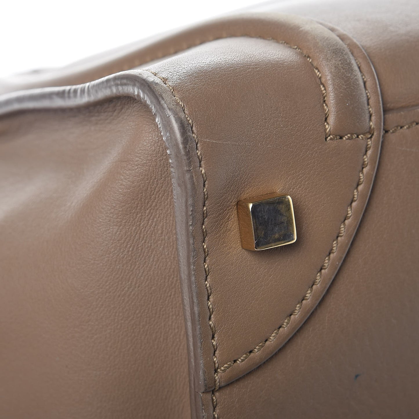 Smooth Calfskin Mini Luggage Camel