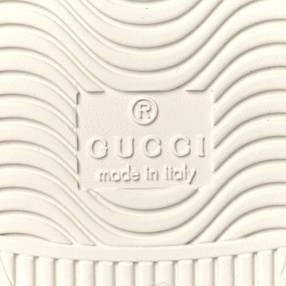 Gucci Calfskin Miro Soft Snakeskin Womens Ace Sneakers 36.5 White 7 of 9