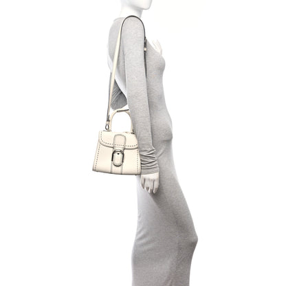 Delvaux Grained Rodeo Calfskin Surpique Mini Brillant Satchel White 2 of 12