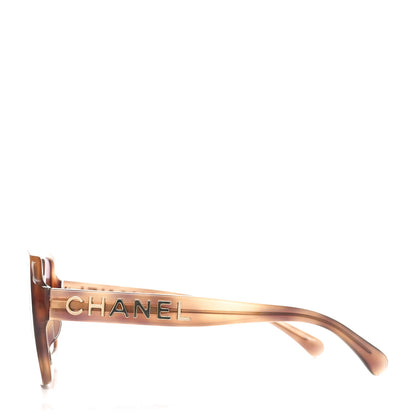 Chanel Acetate Polarized Square Sunglasses 5408-A Brown 3 of 7