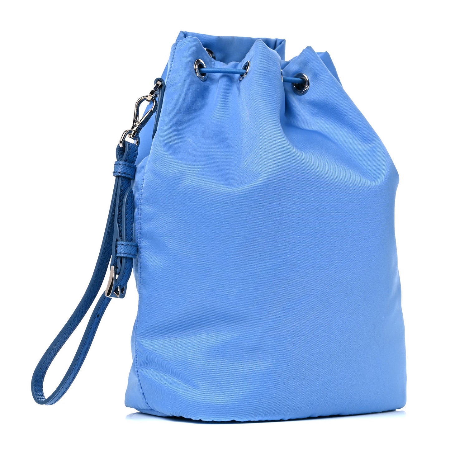 Nylon Vela Drawstring Wristlet Pouch Pervinca