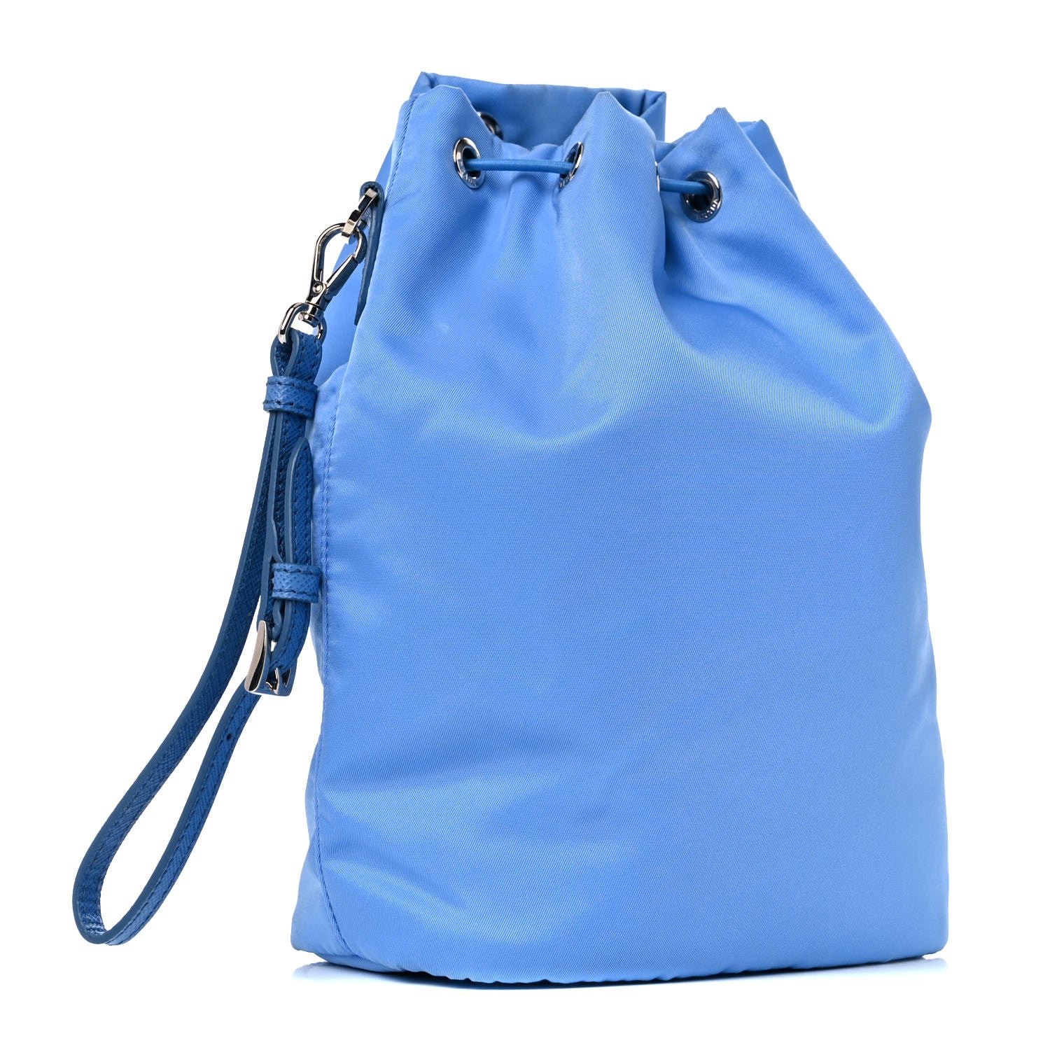 Prada Nylon Vela Drawstring Wristlet Pouch Pervinca 3 of 18