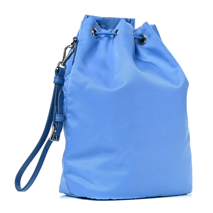 Prada Nylon Vela Drawstring Wristlet Pouch Pervinca 3 of 18