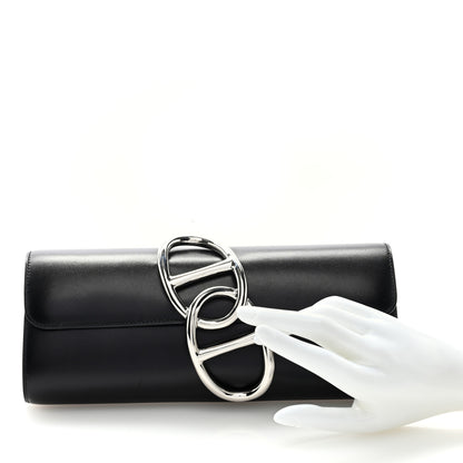 Hermes Tadelakt Egee Clutch Black 2 of 7