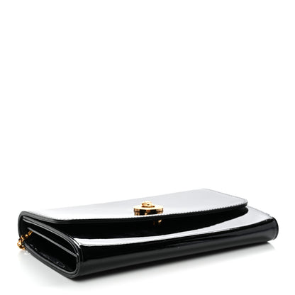 Versace Patent Medusa Clutch With Chain Black 4 of 10