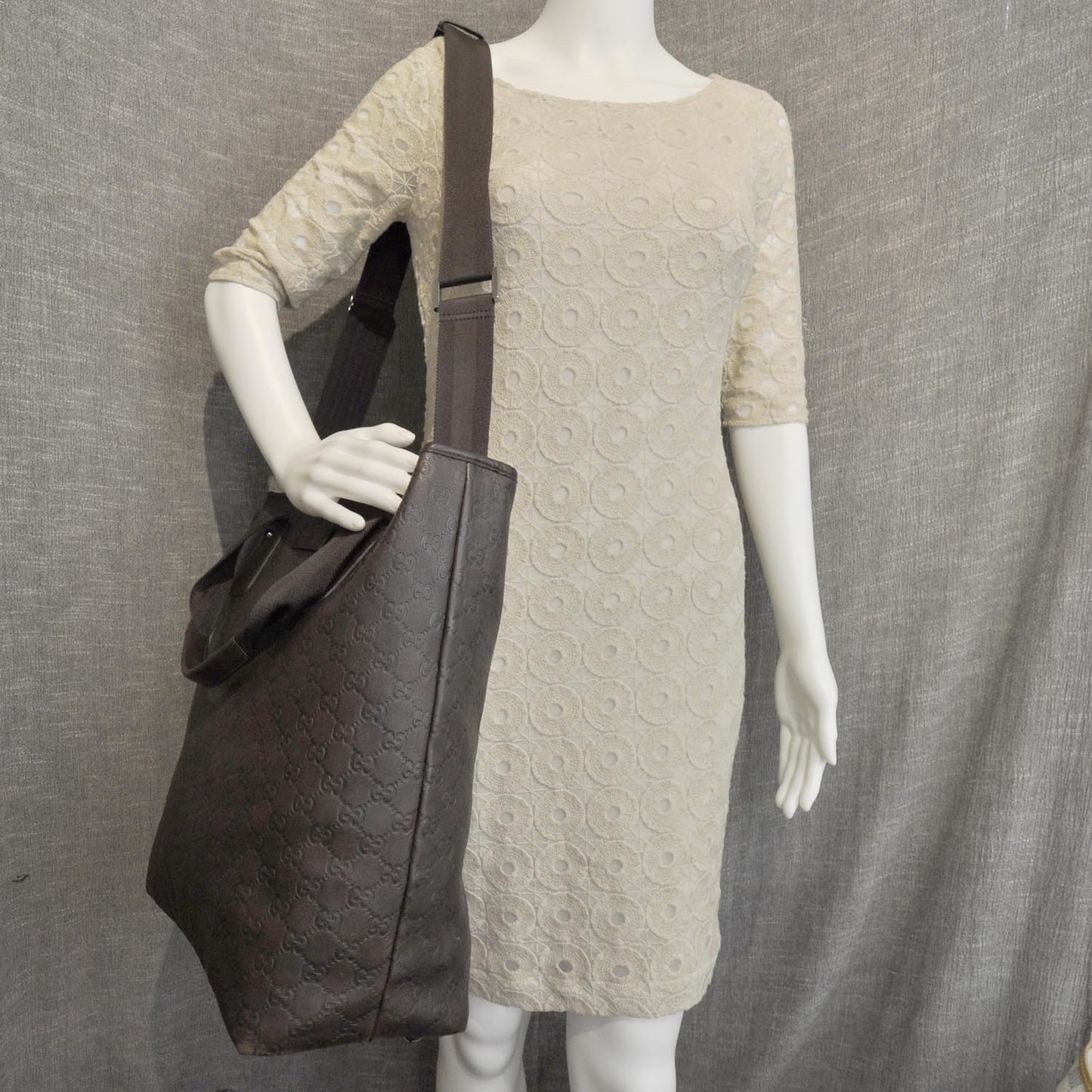 Guccissima Large Tote Brown