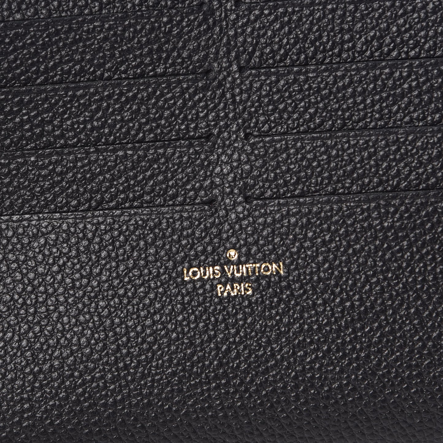 Calfskin Felicie Chain Wallet Card Holder Insert Black