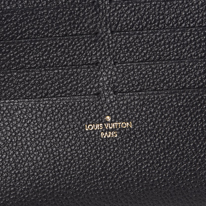 Louis Vuitton Calfskin Felicie Chain Wallet Card Holder Insert Black 6 of 7
